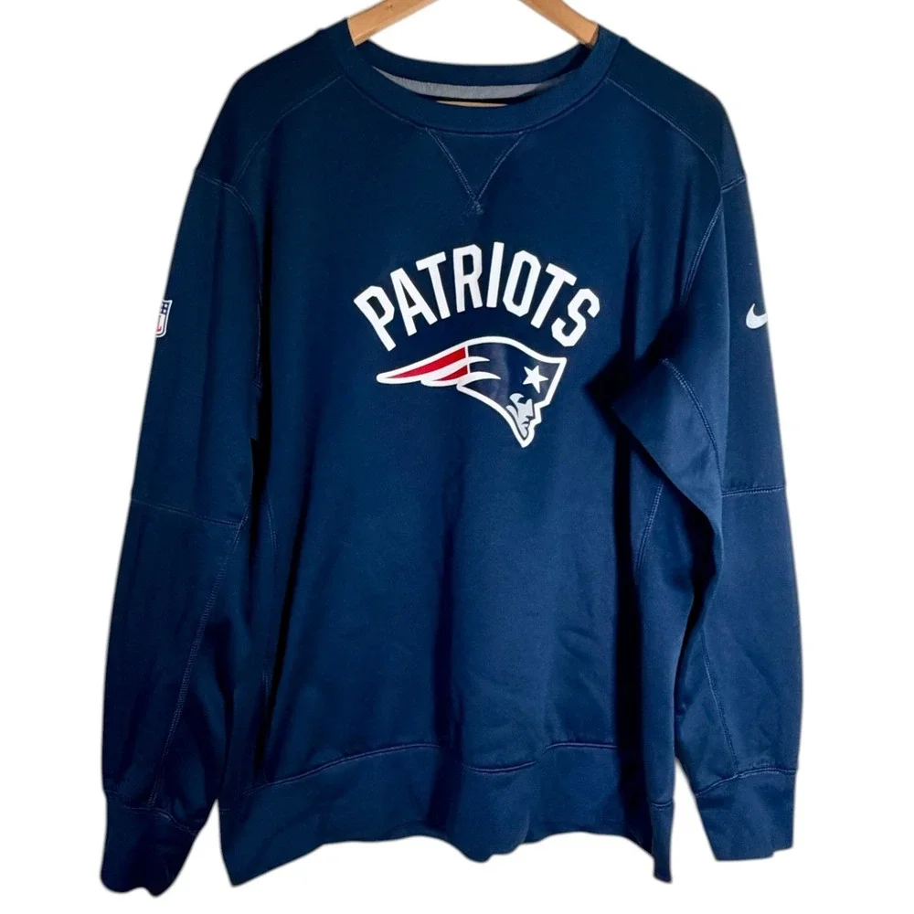 Nike‎ Men's NFL On Field Therma-fit New England Patriots Crewneck SweatshirtXL